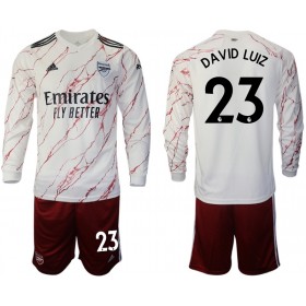 Arsenal David Luiz 23 Bambino Maglia Trasferta 2020/2021 Manica Lunga (+ Pantaloncini)